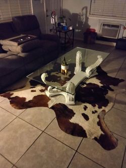 Genuine cowhide rug