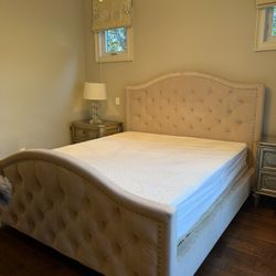King Size Upholstered Bed Frame