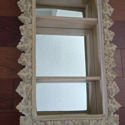 Vintage Syroco Mirrored Display Cabinet
