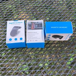 Lot Of (3) Magnetic Car Mount