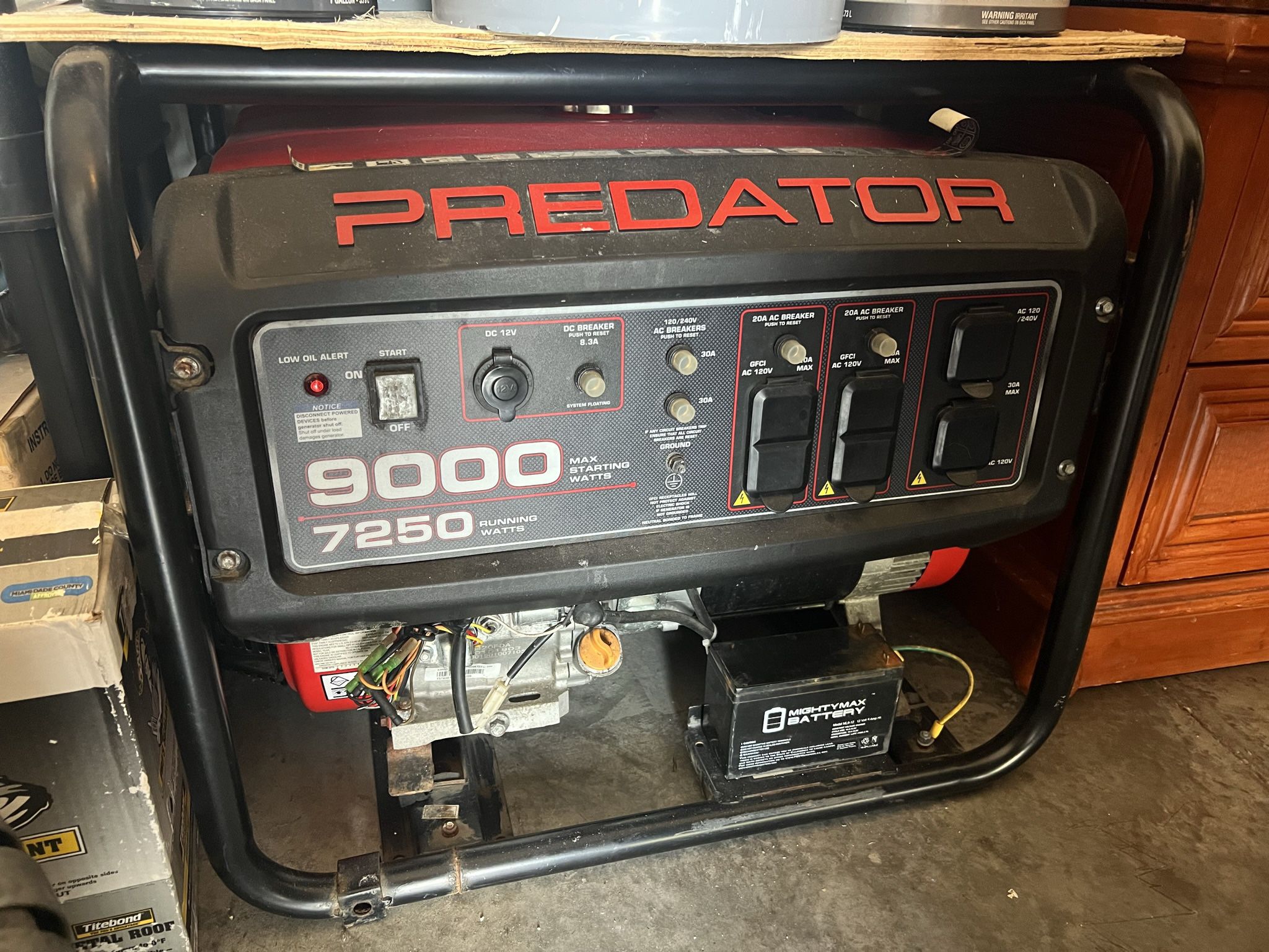 Predator 9000 Watt generator 