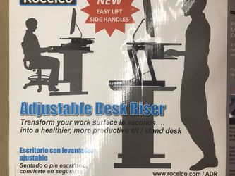 Rocelco Standing Desk Adjustible Desk Riser