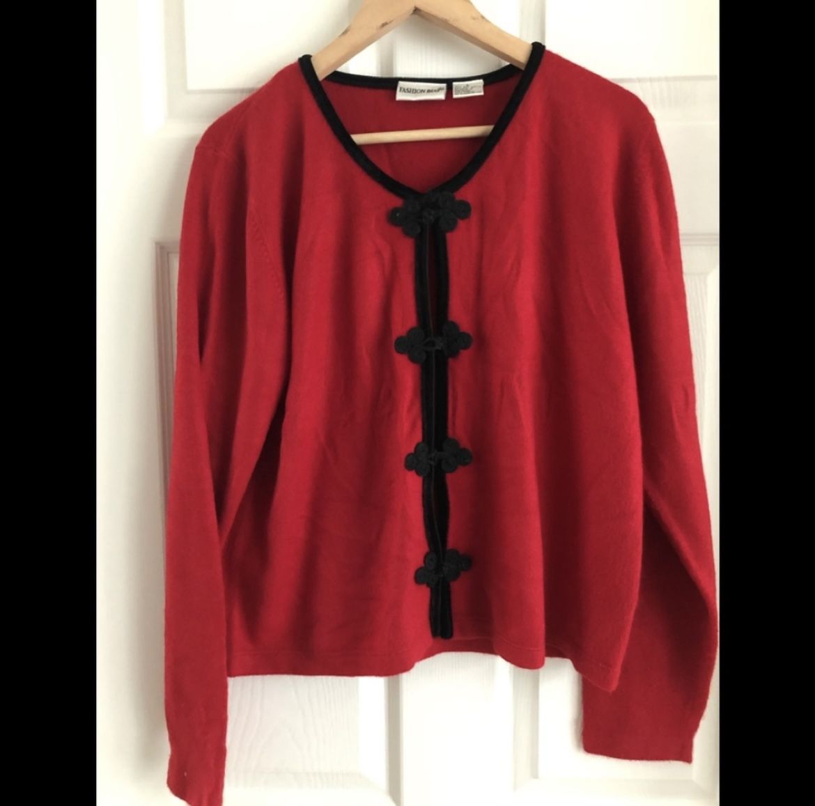 Red Cardigan Sweater