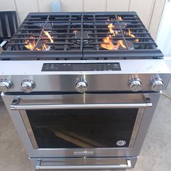 Estufa de gas marca KitchenAid