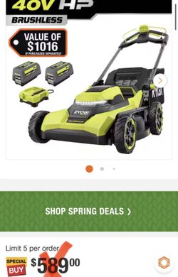 RYOBI 40V HP Brushless 21 in. Cordless Battery Walk Behind Self-Propelled Lawn Mower with (2) 6.0 Ah Batteries