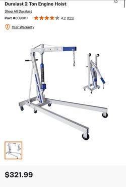 Duralast 2 ton engine hoist