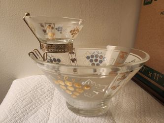 Vintage 50's Chip and Dip bowl