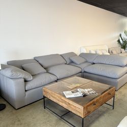 Gray Sofa Cloud Modular Sectional Chaise — WAREHOUSE BOUTIQUE SALE 