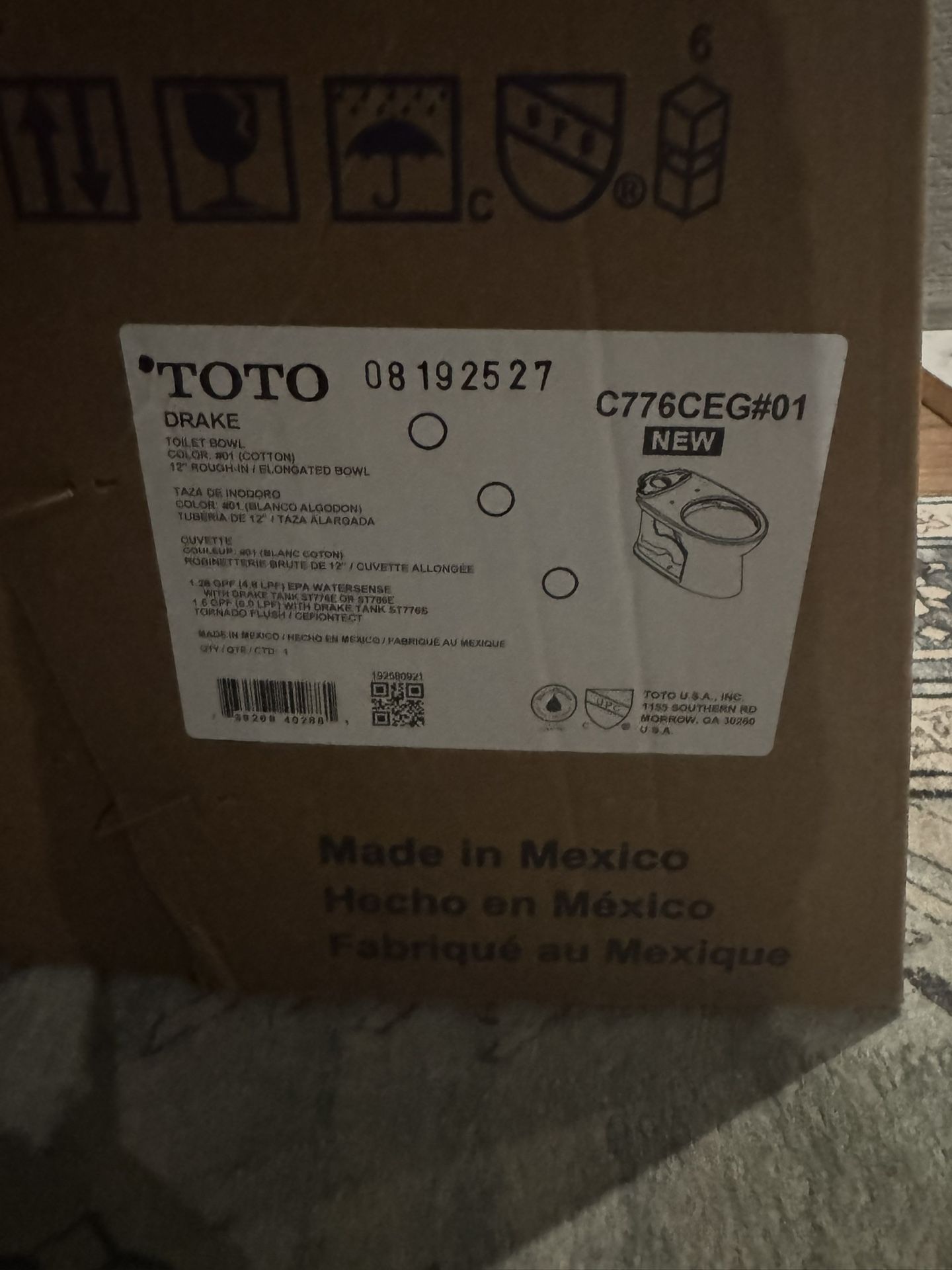 Toto Drake Toilet - Bowl And Tank