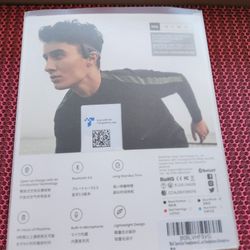 Mu6 Open-Ear Headphones Air Conduction Wireless Bluetooth Earphones for Cycling Workouts Running - 120° Adjustable Lightweight Painless wearing -Bone 