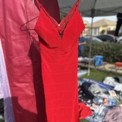 Bright Red Long Dress