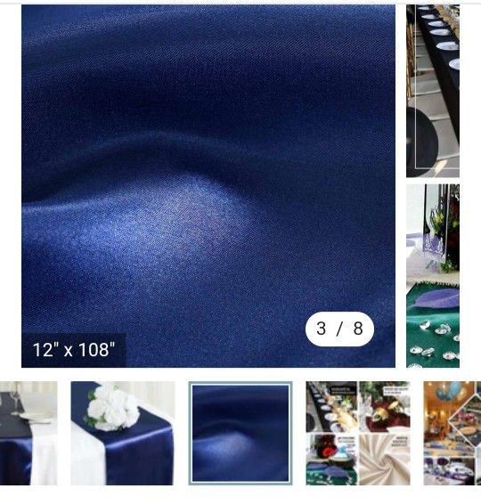 Navy Blue Table Runner