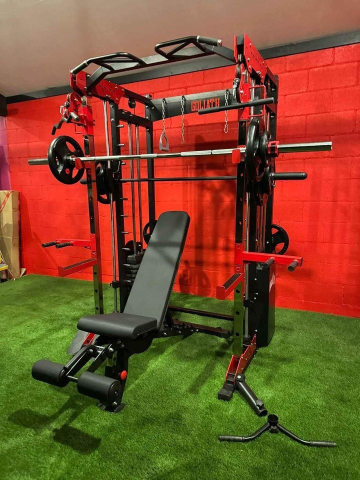 Smith Machine , Squat Rack , Leg Press , Leg Curl Add Weight Bench Adjustable Bench Olympic Barbell For Your Weights 