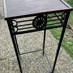 Metal Bamboo plant stand . Read description