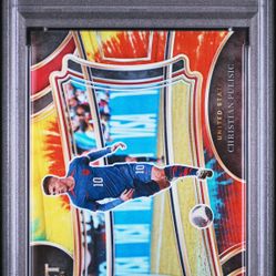 2023-24 Select FIFA Christian Pulisic Tie Dye /30 #208 PSA 9 USA AC Milan 