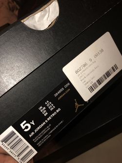 Jordan 6 blue & black