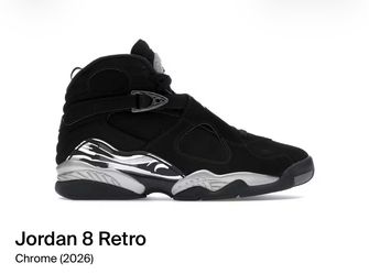 Jordan 8 Retro (Chrome) Size 9.5
