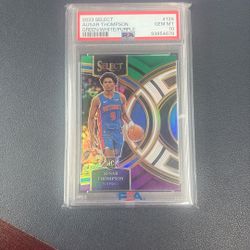 AUSAR THOMPSON GREEN/WHITE/PURPLE  ROOKIE CARD GRADED GEM MINT PSA 10