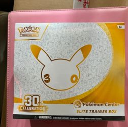 Pokémon TCG 30th Celebration Elite Trainer Box Pokémon center