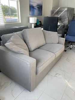 Room & Board York Sofa, Dawson cement