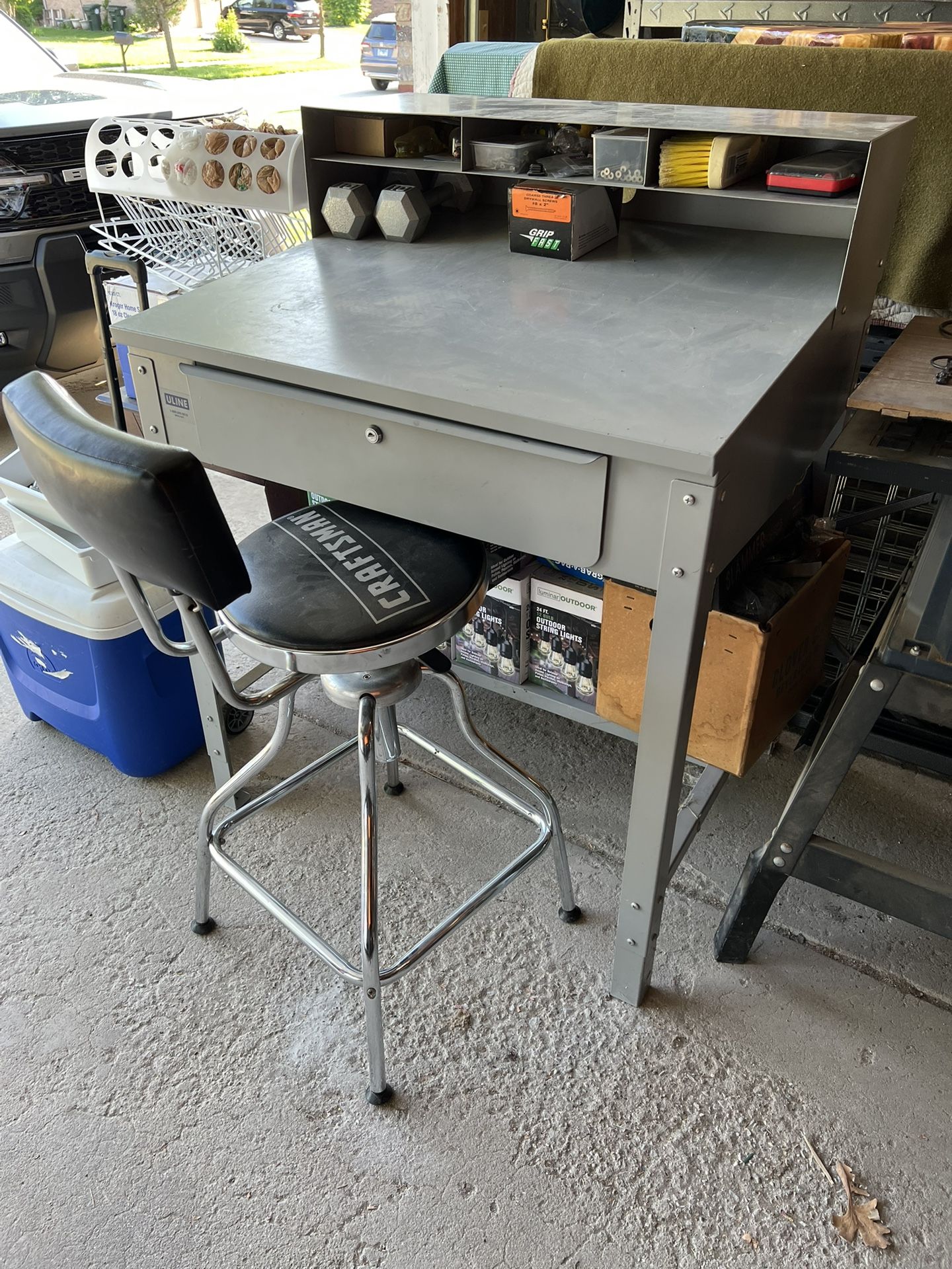 Garage Desk And Chair $100 Obo