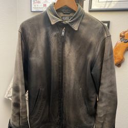 Ralph Lauren Brown Leather Jacket 