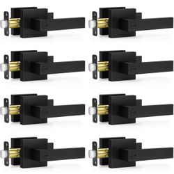 8 Pack Matte Black Door Handles