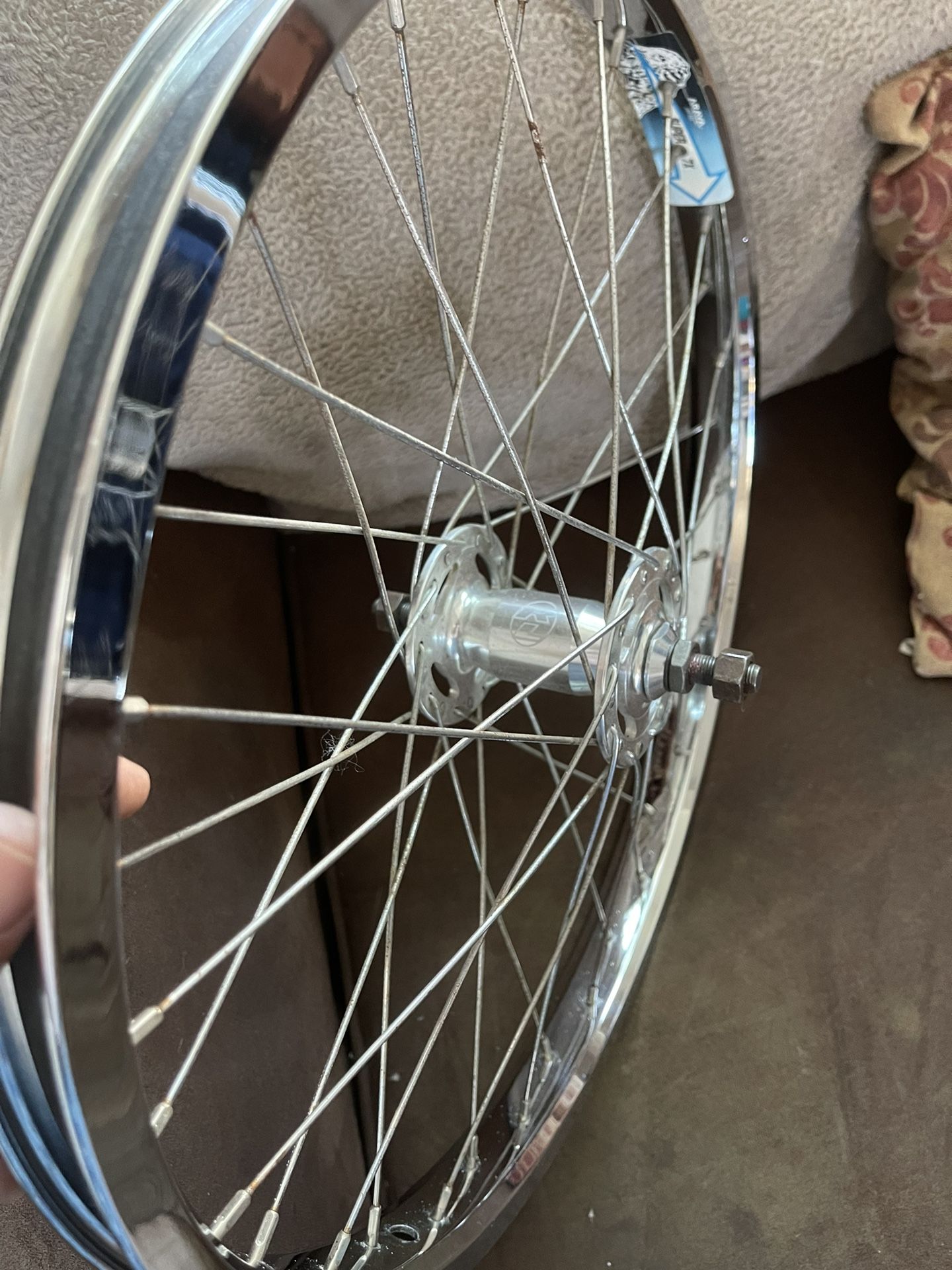 20” Chrome Early 90s Bmx Araya Super 7x Rims With Sealed RL Hubs