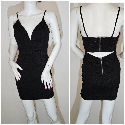 NWOT Black Windsor Mini Dress
