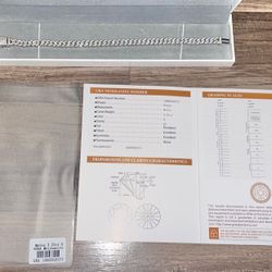 Moissiante Stones Vvs 3ct Silver 6mm Cuban Link Chain (PASSES DIAMOND TESTER)