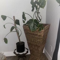 Rattan Tower  Planter 