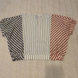 Striped Shirt, Cropped (M)