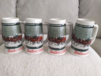 Budweiser Beer Steins Never Used