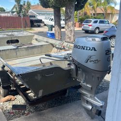 2001 crestliner 2001 Honda 25 hp 4 stroke Crestliner Flat bottom