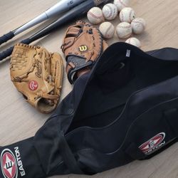 Baseball Equipment Lot $100