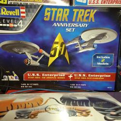 Revell Germany Star Trek 2 Pack Sealed Starship Models