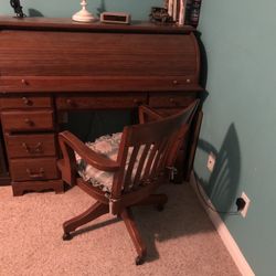 Solid Heavy Wood Desk Set