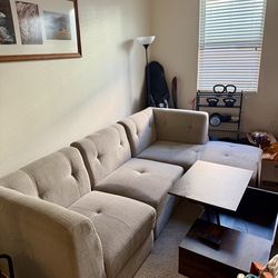 Beige Sectional Couch