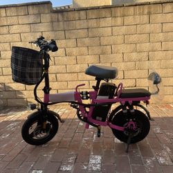 Folding electric bicycle
