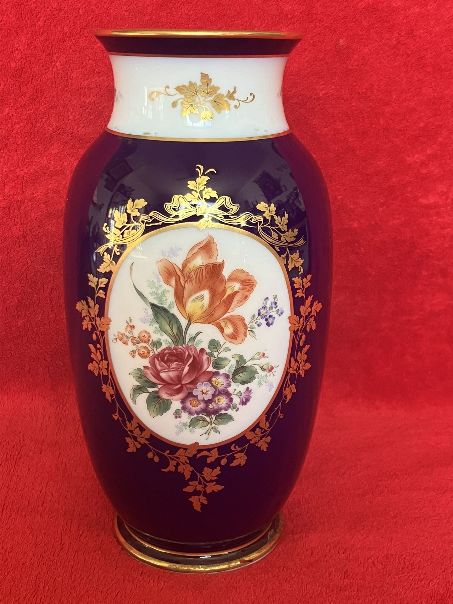 NORITAKE BONE CHINA HAND PAINTED GOLD GILDED ACCENTS FLORAL FLOWER VASE - Japan - RARE - ‼️ Price Is FIRM ‼️