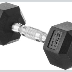 Amazon Basics Rubber Hex Dumbbell Hand Weight@P3