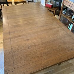 Solid Oak Intercon Table And Bench 
