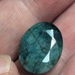 12.87ct Natural Oval Cut Loose Colombian Emerald Gemstone 