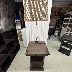 Lamp with End Table 