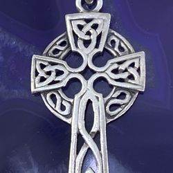 $75 Silver Cross Charm Pendant