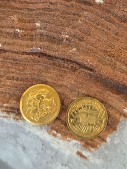 22k gold coins small