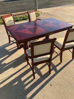 Dining table with chairs