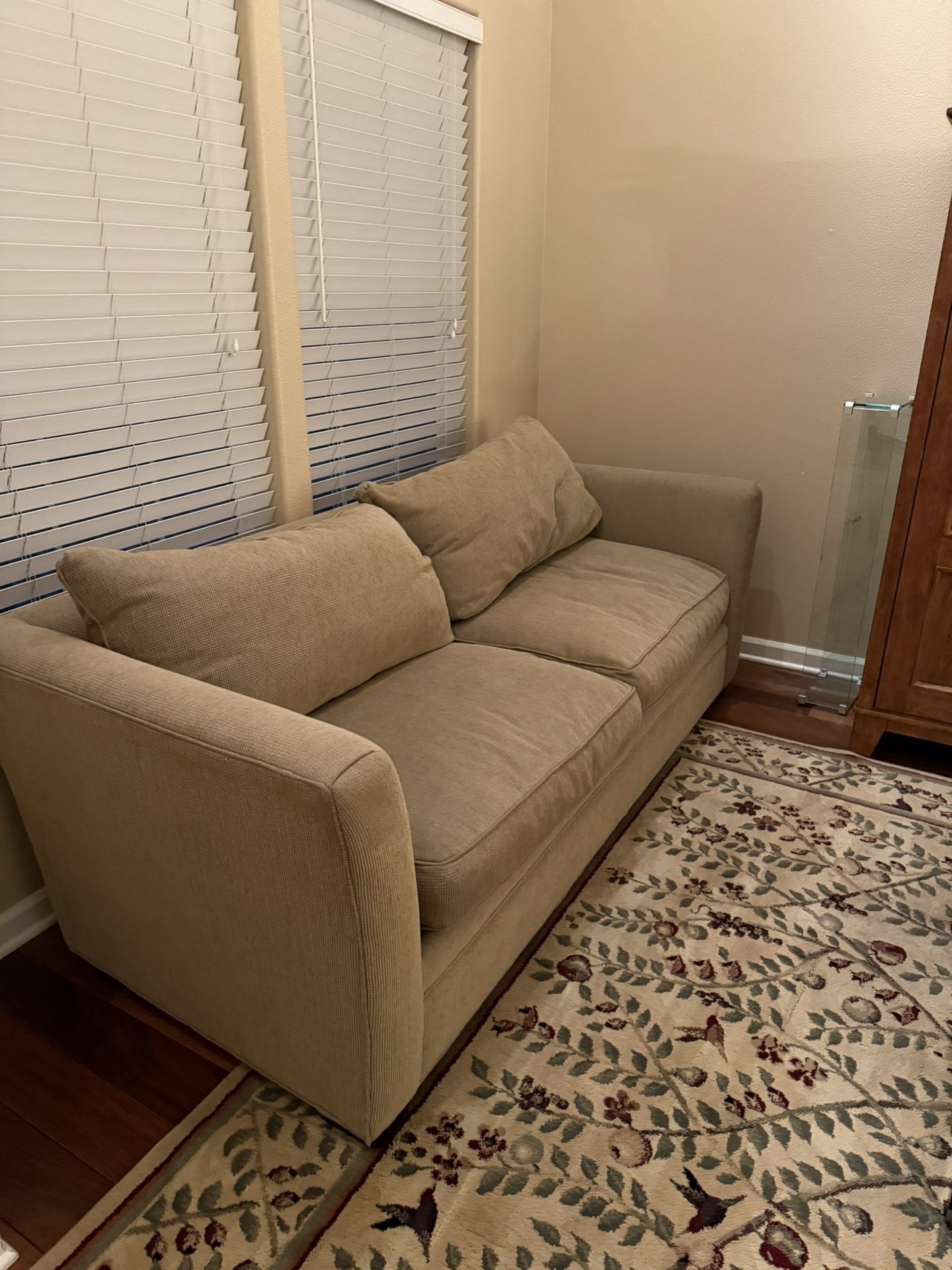 Ethan Allen beige couch