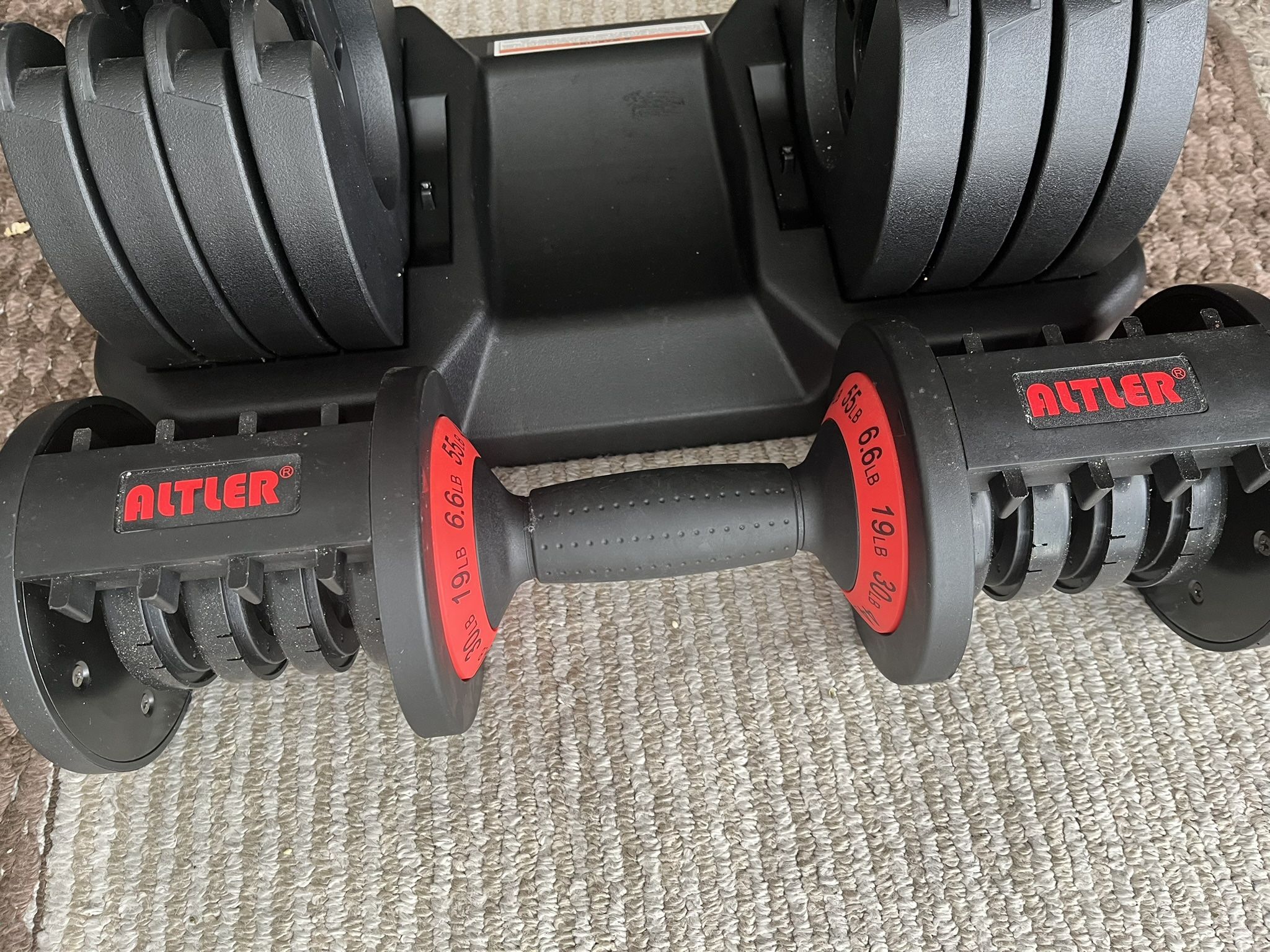 Altler Adjustable 55LB Dumbbell