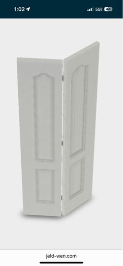 36 in. x 80 in. Camden Primed Textured Molded Composite Closet Bi-Fold Double Door